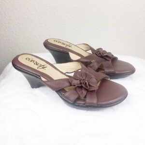 EUROSOFT Leather Heel Sandals